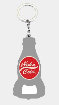 Zdjęcie produktu dla Breloczek do kluczy Fallout z otwieraczem do butelek z logo Nuka Cola
