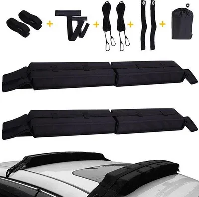 Produktbild von Famanu Dachträger Universal für Kajak/SUP/Kanu/Ski mit 4,5 m Gurt und Tragetasche