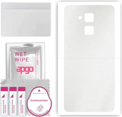 Produktbild von apgo Rückseite Schutzfolie, Skin, kompatibel mit Asus Zenfone 3 Max ZC520TL, Hinten Displayschutzfolie aus Vinylfolie, kratzfest, einfache Montage - Matt Transparent