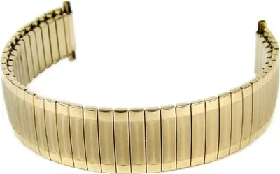 Produktbild von Minott Flexband Zugband Ersatzband Edelstahl IP Gebgold 16mm bis 20mm