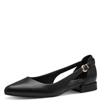 Produktbild von MARCO TOZZI Damen Ballerina Blockabsatz Cut Out Schnalle 2-22114-42, Größe:42 EU, Farbe:Schwarz