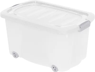 Produktbild von Storage Solutions Aufbewahrungsbox/Box mit Radern - Kunststoff - 60 x 39 x 32 cm