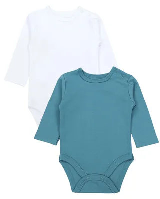 Produktbild von TupTam Baby Body Langarm – 5er Set Body Baby mit Motiv aus Baumwolle –  , Farbe: Blau_Weiß, Größe: 104