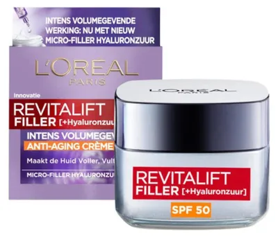 Produktbild von L'Oréal Paris Revitalift Filler Anti-Aging-Tagescreme LSF 50 (50 ml)