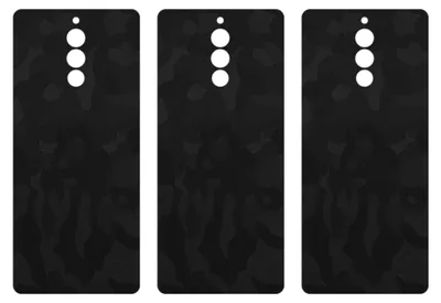 Produktbild von apgo Rückseite Schutzfolie, Skin, kompatibel mit ZTE Nubia Red Magic 8 Pro, Hinten Displayschutzfolie aus Vinylfolie, kratzfest, einfache Montage - Schwarzes Tarnmuster