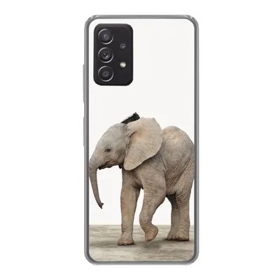 Produktbild von MuchoWow® Handyhülle Schutzhülle Hülle für Samsung Galaxy A33 5G Baby-Elefant - Tiere - Kinder - Mädchen - Jungen Silikon Softcase Handy Hülle - Kartenhalter