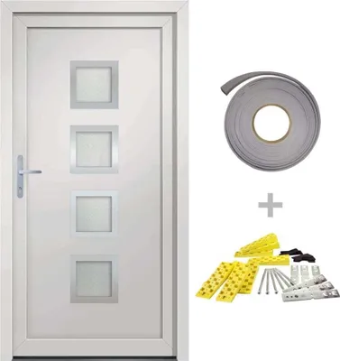 Obrázek produktu pro vchodové dveře vidaXL bílé 108x200 cm PVC