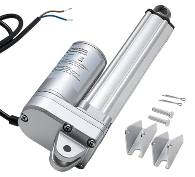Immagine prodotto di Attuatore lineare VEVOR 12 V, motore lineare impermeabile IP65 da 101,6 mm, attuatore lineare 3000 N, attuatori a tecnologia lineare 5 mm/s con staffe di montaggio per inseguitori solari, macchine industriali, apriporta