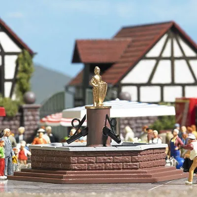Produktbild von Busch 7728 - 1/87 / H0 Mini-Welt Marktbrunnen - Neu