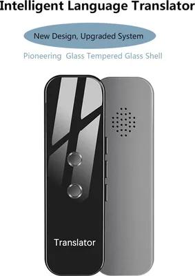 Image de Intelligent Language Translator Tempered Glass Shell BT 4.2 70+ Languages Ultra Long Standby Chat & Dating & Text Translation
