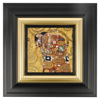 Immagine prodotto di Goebel Wandbild Gustav Klimt - Die Erfüllung, Porzellan, Bunt, 18.5 cm, 67075521