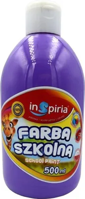 Produktbild von Schulmalfarbe Lavendel 500ml auf Wasserbasis für Papier, Karton, Holz und Stein