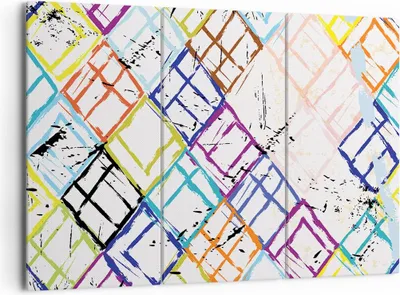 Produktbild von Bild auf Leinwand - Leinwandbild - Abstraktion modern - 165x110cm - Wand Bild - Wanddeko - Leinwanddruck - Bilder - Kunstdruck - Wanddekoration - Leinwand bilder - Wandkunst - CE165x110-3765