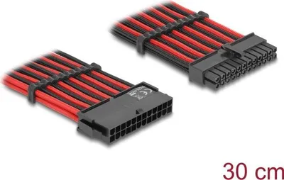 Produktbild von DeLOCK 80973, 0,3 m, ATX (24-pin), ATX (24-pin), Männlich, Weiblich, Gerade