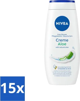 Produktbild von NIVEA Duschcreme Aloe 250 ml - Vorteilspack - 15 Stücke