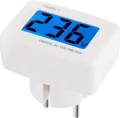 Zdjęcie produktu dla Woltomierz Cyfrowy Woltomierz AC Wtyczka EU Woltomierz AC 80?300V Domowy miernik napięcia prądu Panel DM55?1