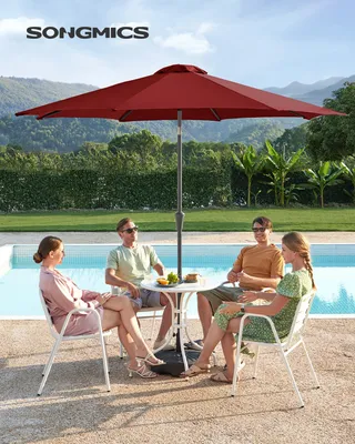 Produktbild von SONGMICS Sonnenschirm Ø300 cm UPF 50+ beidseitig um 30° knickbar