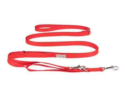 Produktbild von Verstellbare Hundeleine 8 in 1 SAMBA, Rot S, Rot S Amiplay