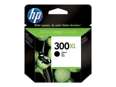 Produktbild von HP 300XL Schwarz Original Druckerpatrone mit hoher Reichweite, Hohe (XL-) Ausbeute, Schwarz, Tinte auf Pigmentbasis, 12 ml, 1 Stück(e), 600 Seiten