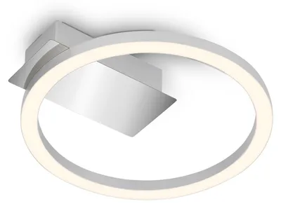 Productafbeelding van BRILONER LED-plafondlamp, warmwit licht, zilverkleurig, 21 x 20 x 4,5 cm