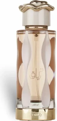Produktbild von Lattafa Teriaq, Unisex, 100 ml, Nicht nachfüllbare Flasche, Flüssiges Parfüm, Honig, Rhabarber, Rose, White rose, Labdanum, Leder, Moschus, Vanille, Vetiver