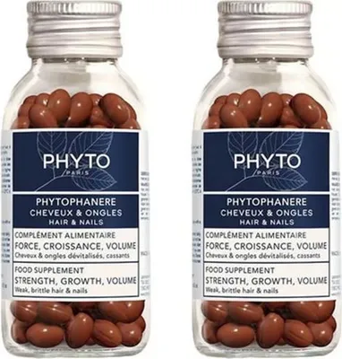 Imagen del producto de Phyto Paris Phytophanère: Complemento alimenticio para el cabello y las uñas, 2 x 120 cápsulas