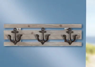 Produktbild von Gilde Wandgarderobe "3 Anker" 60375