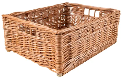 Productafbeelding van Creative Home Rieten Mand, 40 x 30 x 16 cm, Natuurlijk met Handvatten