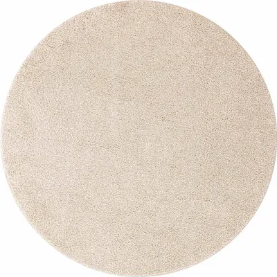 Obrázok produktu pre vidaXL Protišmykový koberec shaggy cream 120 x 120 cm PP