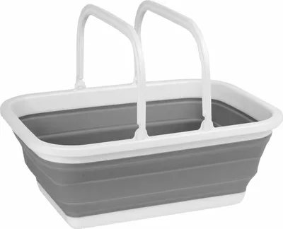 Obrázek produktu pro PICKNICK BASKET prázdný Piknikový nákupní košík skládací TADAR SILICO 38 x 28,5 cm