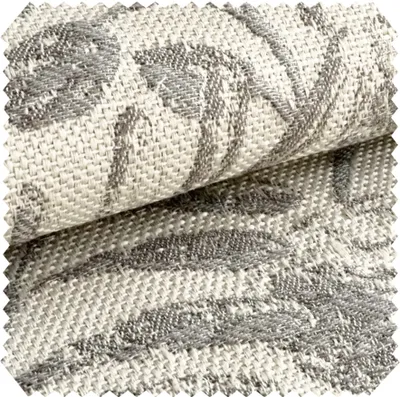 Produktbild von novely® exquisit FLORENZ - Polsterstoff im Leinen-Look mit Blumenmuster - Schwer entzündbarer Möbelstoff - Pflegeleichte Meterware 1lfm - Farbe: 06 Grau Braun