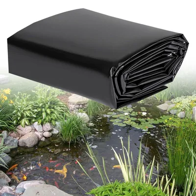 Productafbeelding van Vijverfolie - 200 x 200 cm - Hdpe - Zwart - Voor vijvers en watertuinen