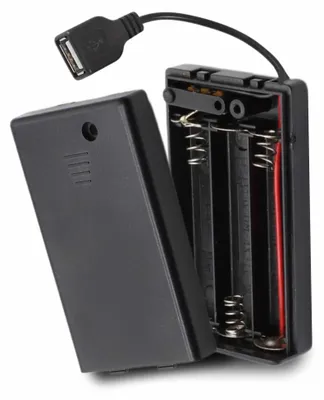 Productafbeelding van TECHZOCO Batterijhouder met aan/uit-schakelaar, AA-batterijhouder, batterijhouder