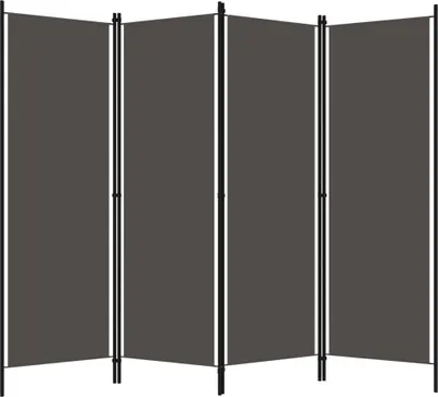 A four-panel room divider is shown against a white background.