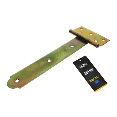 Produktbild von NAJDER T-Scharnier 250 mm Kreuzgehänge 2 Stück Torscharnier Gartentor Gartentorfalle Schwenkscharnier verzinkte gelb (250 mm)