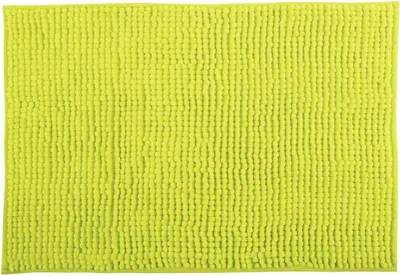 Produktbild von MSV Badteppich Badvorleger Duschvorleger Chenille Hochflor Badematte 60x90 cm – Grün