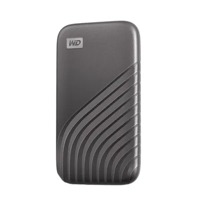 Produktbild von Western Digital My Passport, 500 GB, USB Typ-C, 3.2 Gen 2 (3.1 Gen 2), 1050 MB/s, Passwortschutz, Grau
