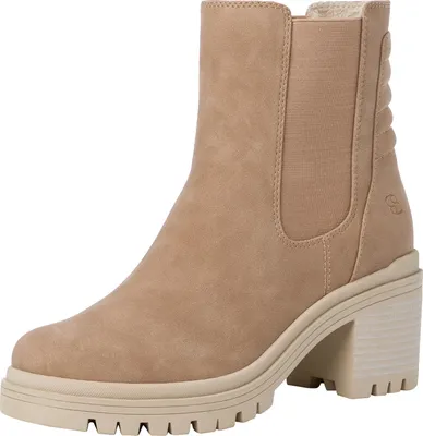 Produktbild von s.Oliver Damen Chelsea Boot Blockabsatz Stretcheinsatz 5-25461-39, Größe:39 EU, Farbe:Braun