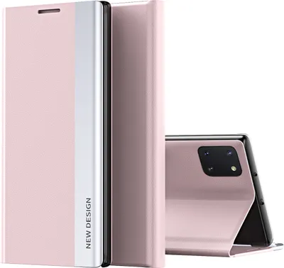 Obrázek produktu pro Galaxy Note 10 Lite Case, LaimTop LeatherPolyuretanMagnetic Flip Stand Case pro Samsung Galaxy Note 10 Lite Pink