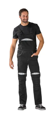 Produktbild von DuraWork Latzhose schwarz/grau Größe 26