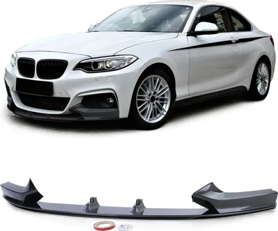 Produktbild von Front Spoiler Lippe Ansatz Sport Carbon Optik passend für BMW 2er F22 F23 ab 13
