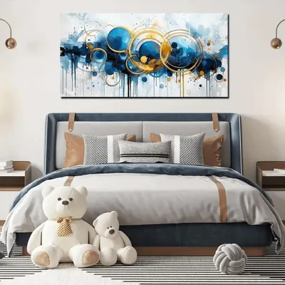 Obrázok produktu pre Abstraktná maľba, nástenná dekorácia (70 x 140 cm)
