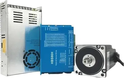 Zdjęcie produktu dla Zestaw silnika krokowego, wysoki moment obrotowy, sterownik DSP z zamkniętą pętlą, zasilanie 12 Nm
