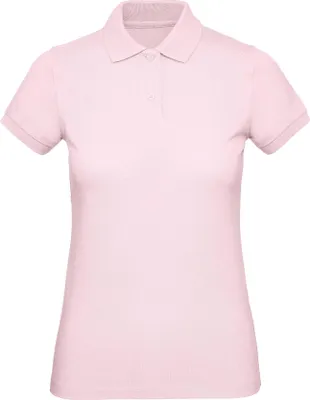 Produktbild von B&C Damen Polohemd aus Ringspun-Bio-Baumwollpiqué mit Feinripp-Kragen und 2 Ton-in-Ton-Knöpfen