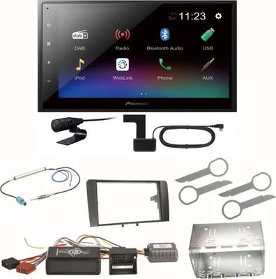 Produktbild von Pioneer DMH-A340DAB Digitalradio Bluetooth Einbauset für Audi A3 8P 8PA