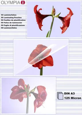 Image de OLYMPIA Film de plastification, DIN A3, 125 microns, 50 pièces