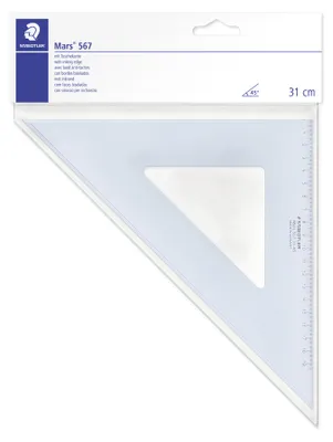Immagine prodotto di STAEDTLER® 567 31-45 Goniometro da 31 cm 45/45, bianco