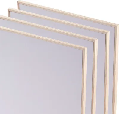 Produktbild von 4x KÜNSTLER MALKARTON MIT SCHATTENFUGENRAHMEN 20x30 cm | Leinwand Set