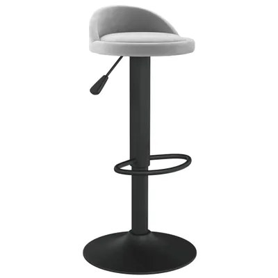 Immagine prodotto di vidaXL Sgabello da bar in velluto grigio chiaro