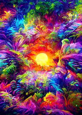 Produktbild von ENJOY Regenbogen Dschungel Puzzle 1000 Teile